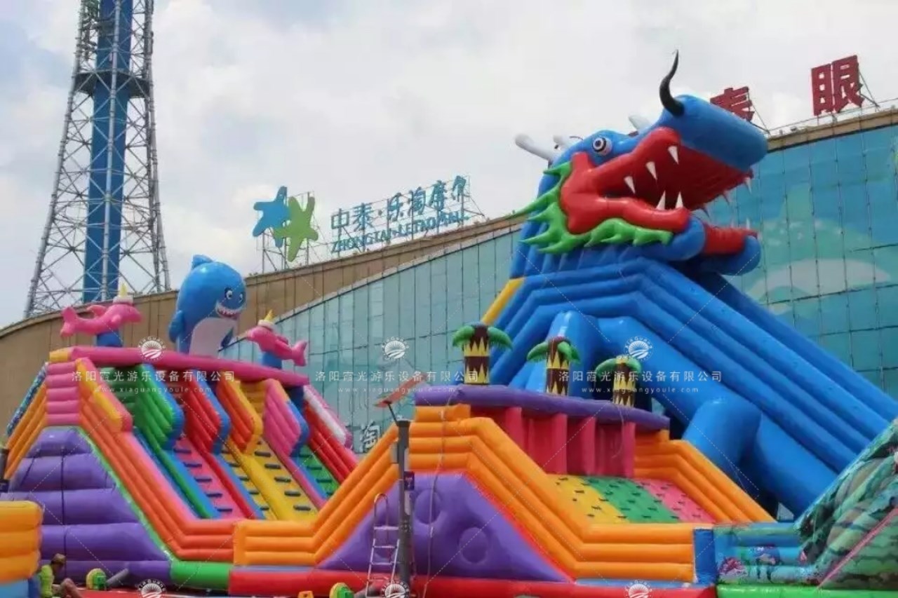 深圳鳄鱼充气大滑梯
